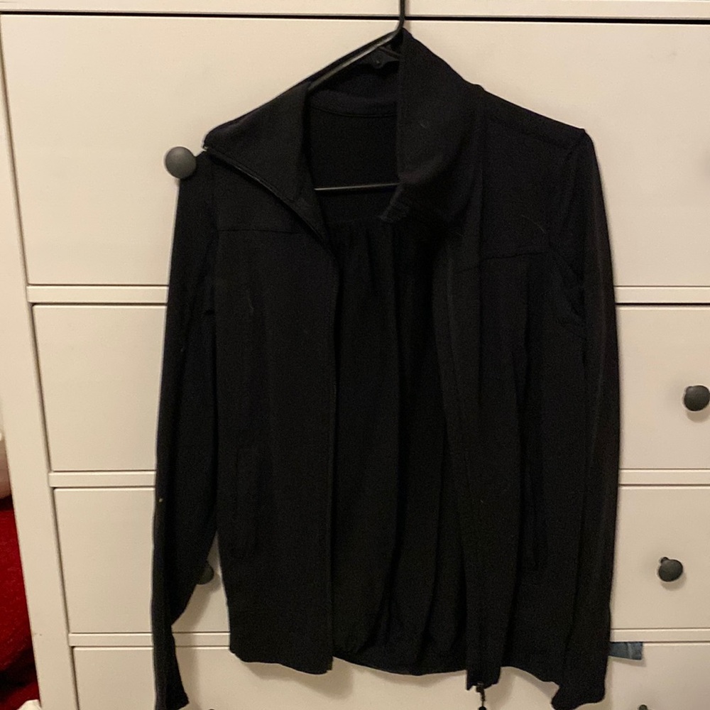 Black Lululemon Zip Up Jacket